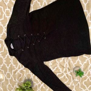 Black warm blouse